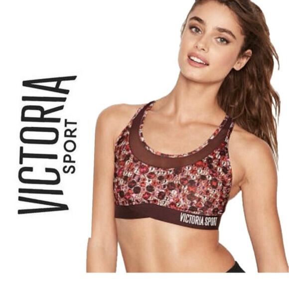 VICTORIA SECRET SPORT SPORT BRA THE PLAYER MESH SZ XS SPORTY GYM PILATES YOGA - Picture 1 of 12